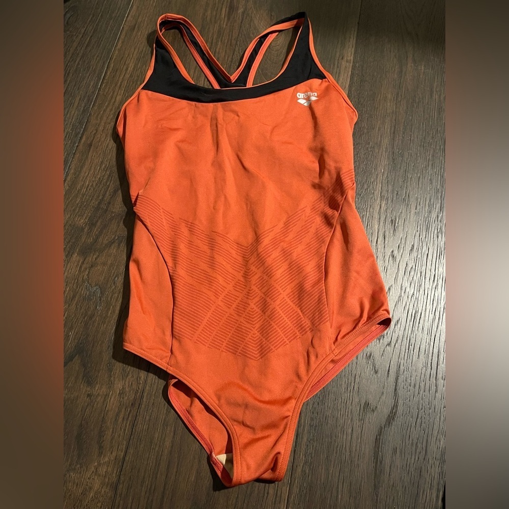 Barena Orange One Piece Swimwear Classic Design